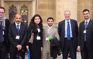 BAX 2010 visit - delgates outside Parliament
